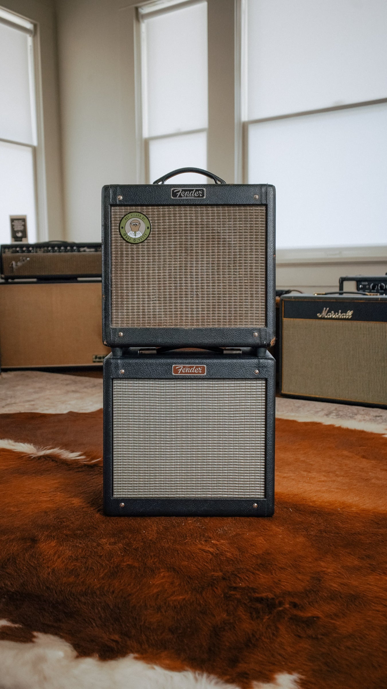 #016 Prof Pinotte Hot Rodded Fender Pro Jr with external Fender Cabinet