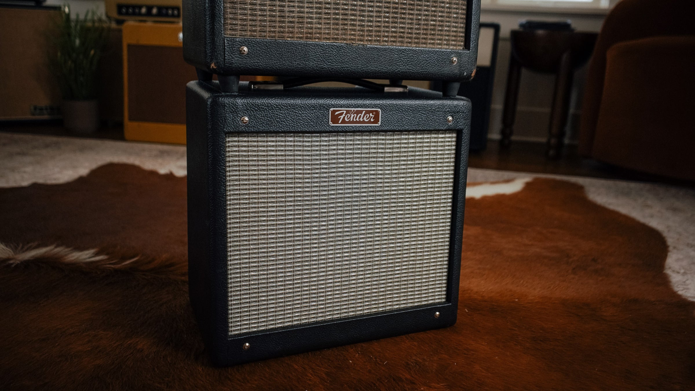 #016 Prof Pinotte Hot Rodded Fender Pro Jr with external Fender Cabinet