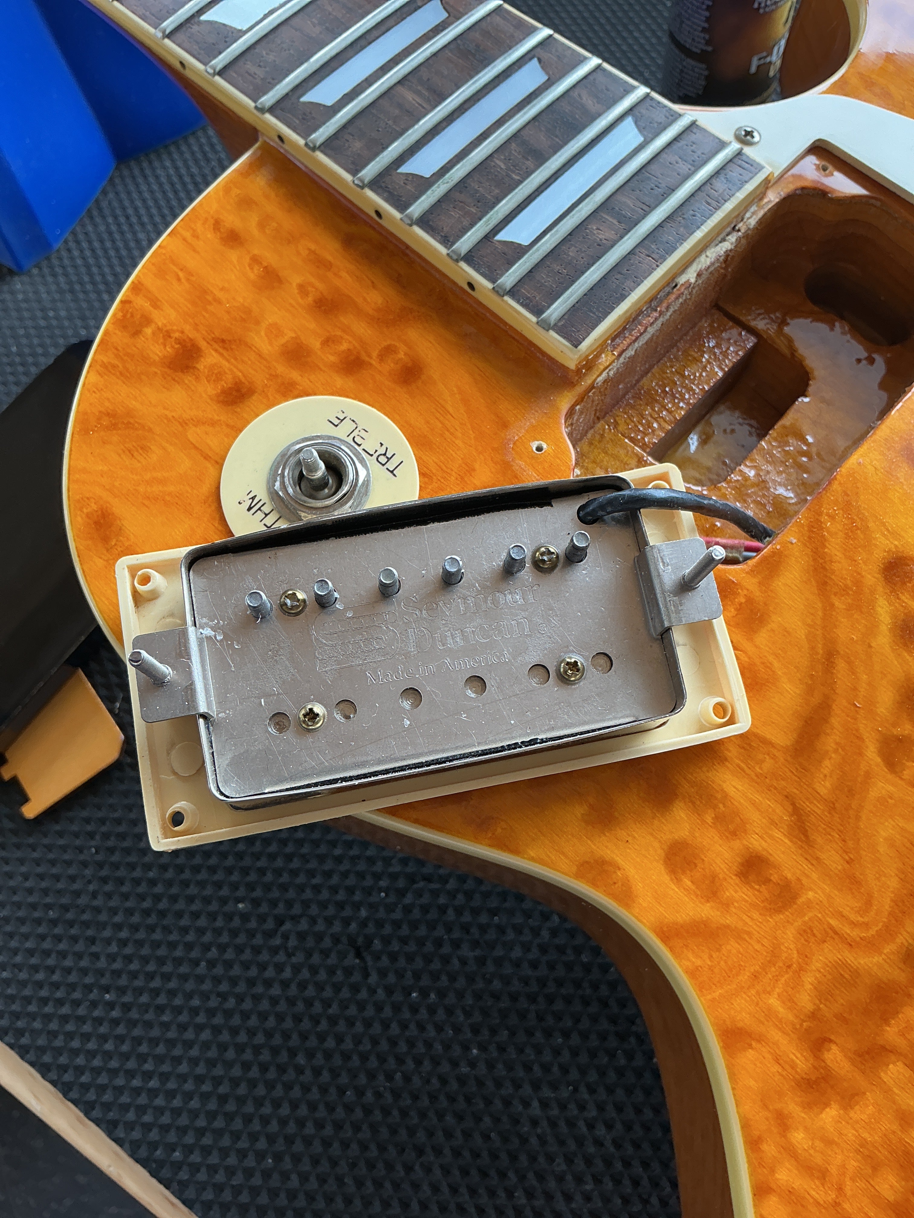 Epiphone Les Paul with Birdseye Maple Top in Custom Orange Crush Finish - 90’s