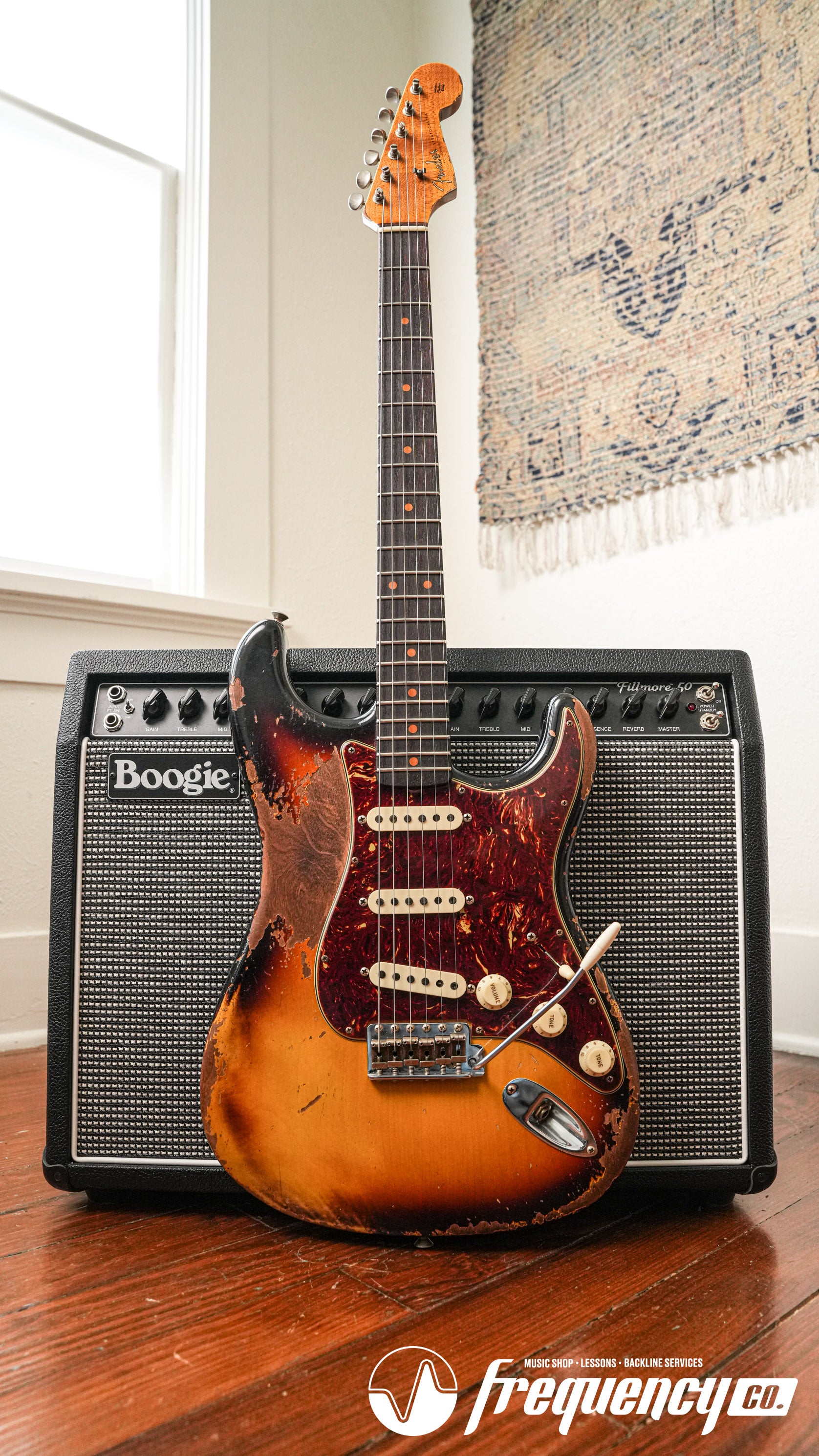 Fender Custom Shop Limited Edition Roasted Stratocaster 1961 Reissue in Sunburst with Rosewood Fingerboard - 2023