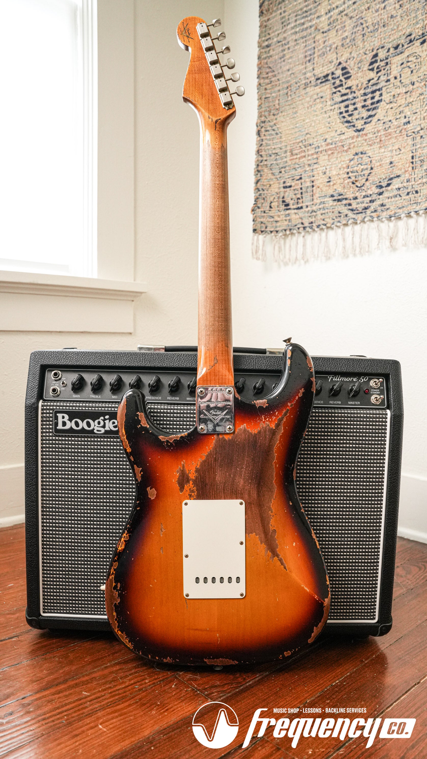 Fender Custom Shop Limited Edition Roasted Stratocaster 1961 Reissue in Sunburst with Rosewood Fingerboard - 2023