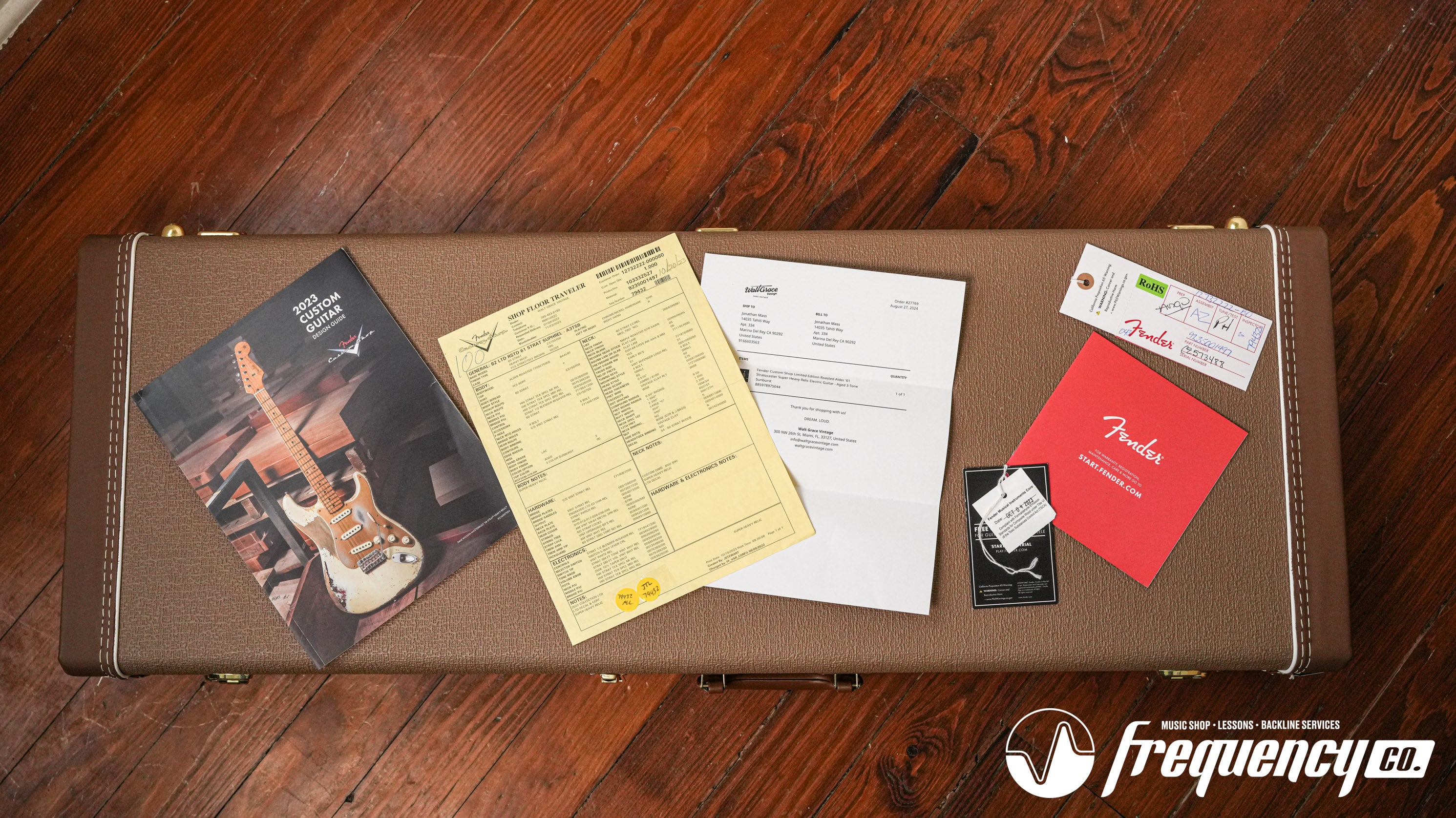 Fender Custom Shop Limited Edition Roasted Stratocaster 1961 Reissue in Sunburst with Rosewood Fingerboard - 2023