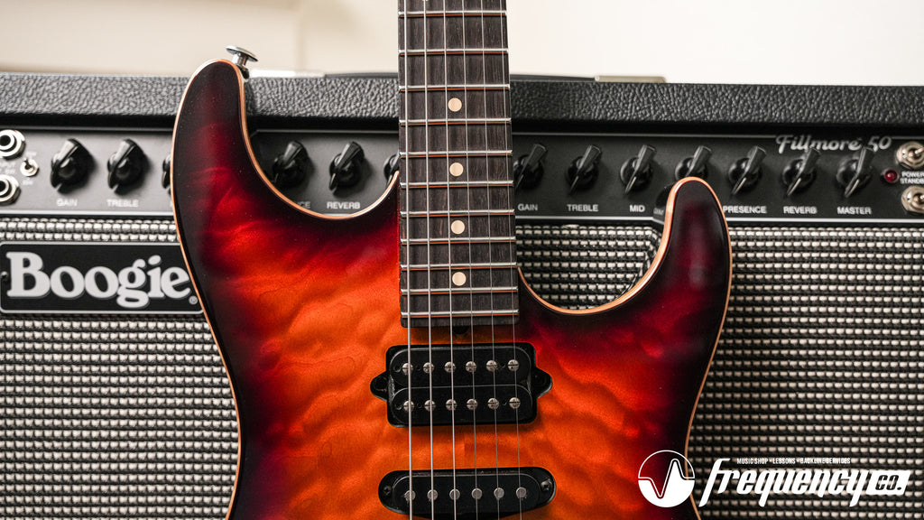 Suhr Standard in Sunburst with a Quilted Maple Top and a Chunky Birdseye Roasted Maple Neck - 2006