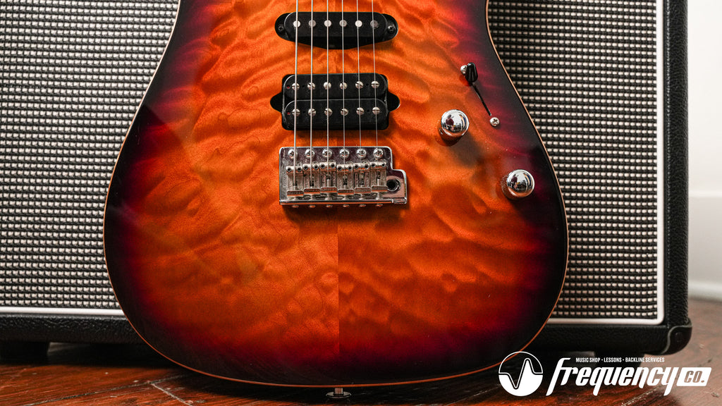 Suhr Standard in Sunburst with a Quilted Maple Top and a Chunky Birdseye Roasted Maple Neck - 2006