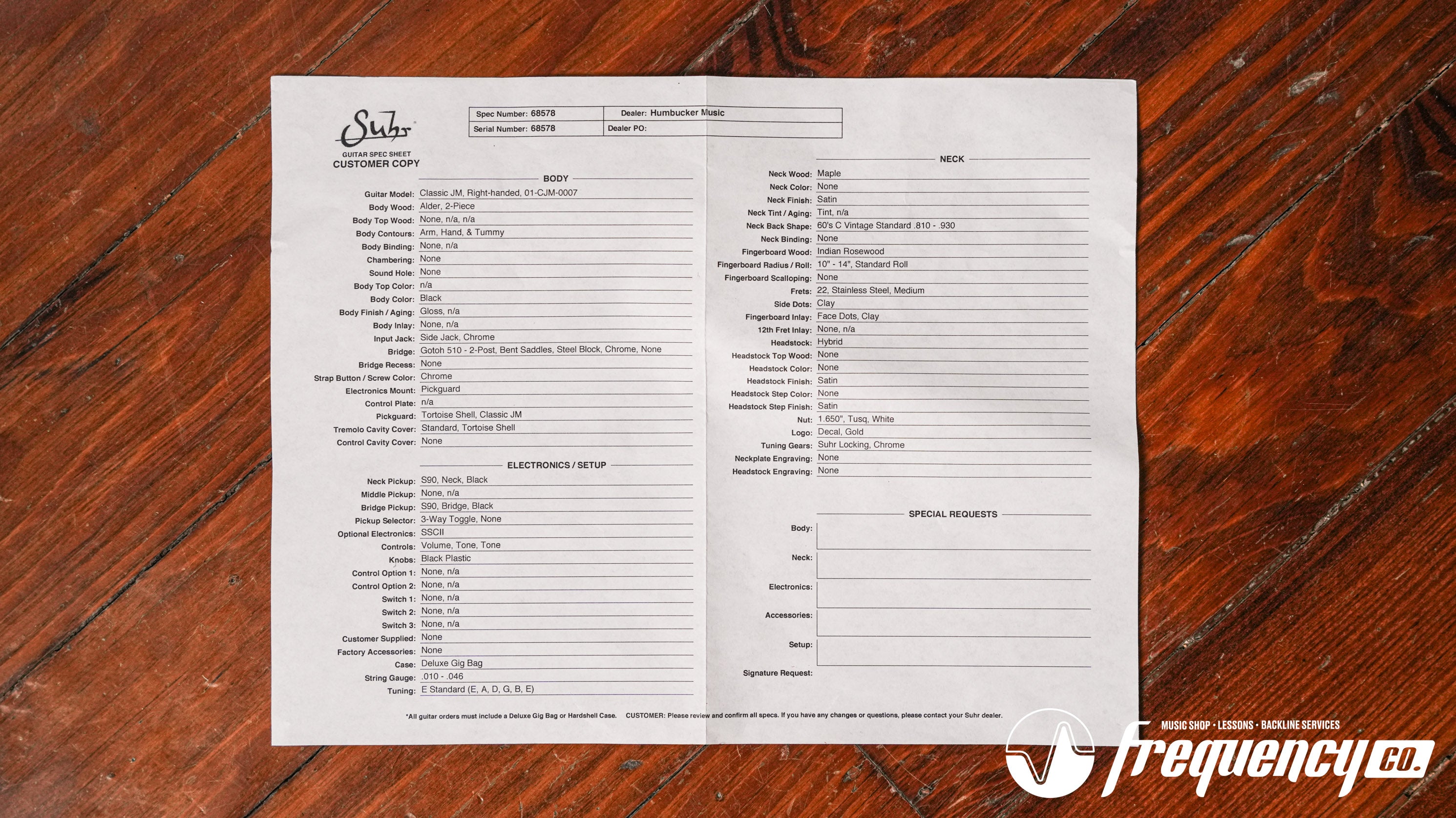 Suhr JM Pro with Rosewood Fingerboard in Black - 2022