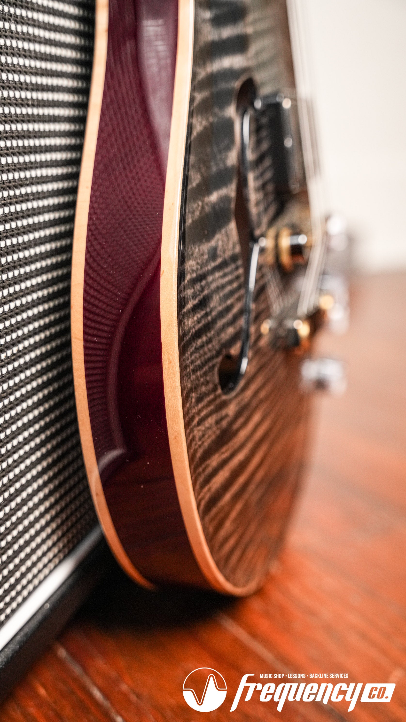 PRS McCarty 594 Hollowbody 10 Top in Charcoal Cherry - 2020