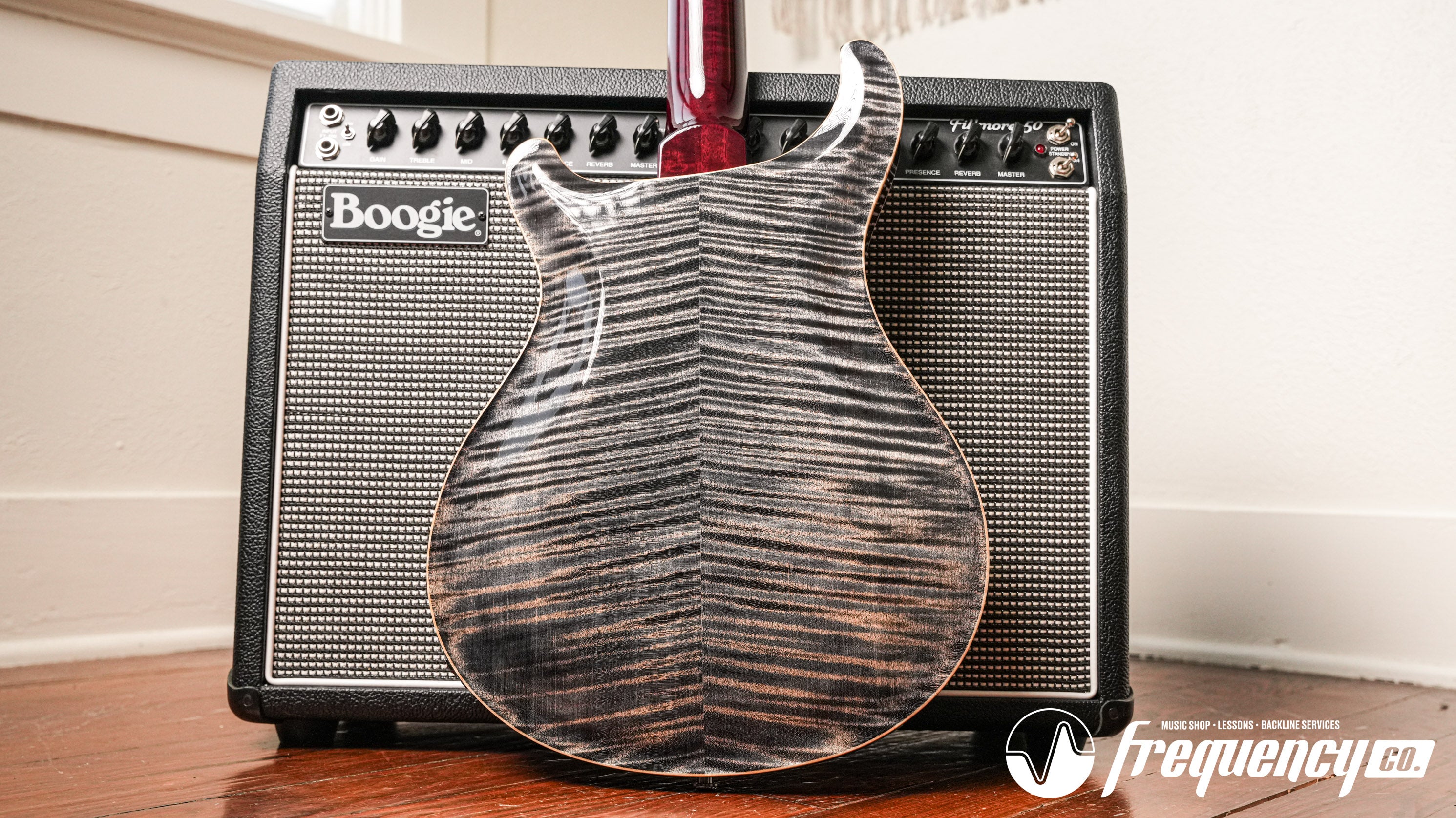 PRS McCarty 594 Hollowbody 10 Top in Charcoal Cherry - 2020