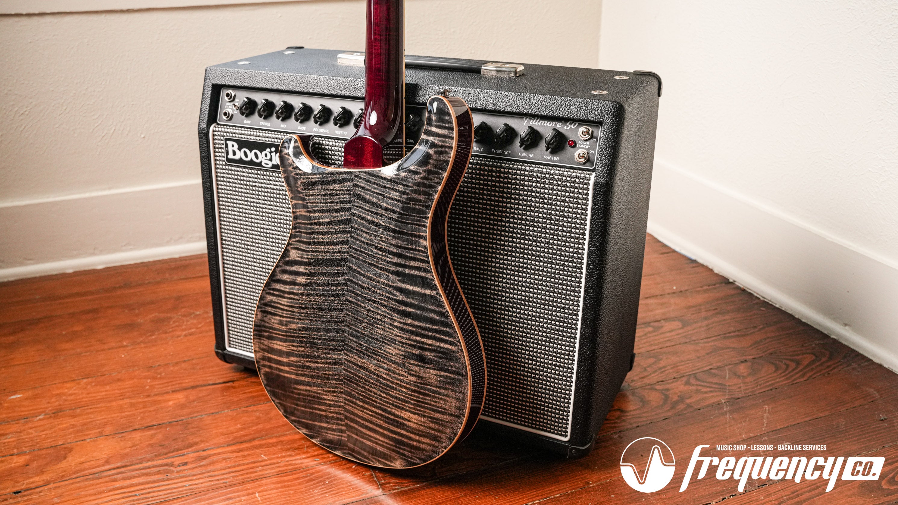 PRS McCarty 594 Hollowbody 10 Top in Charcoal Cherry - 2020