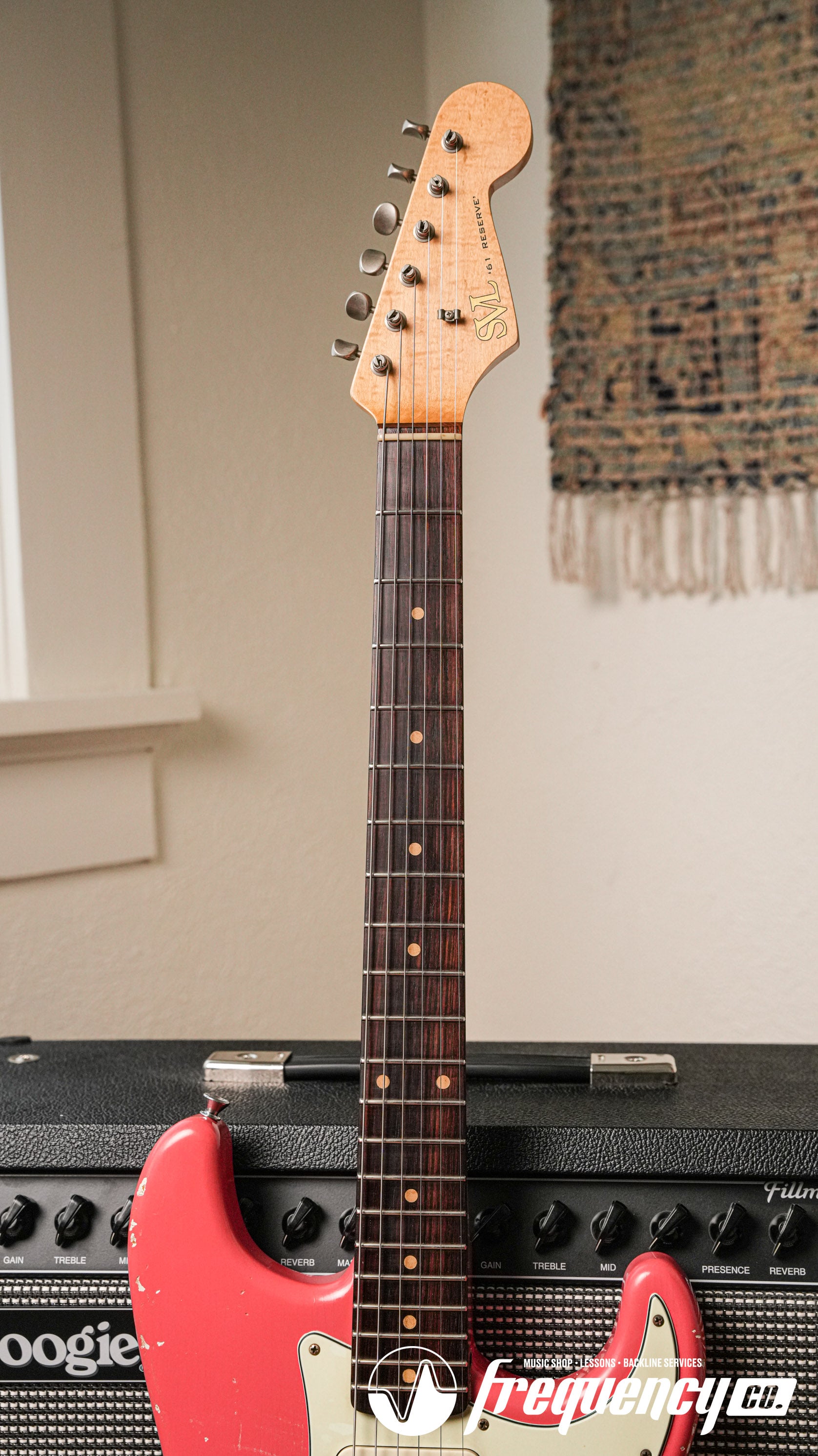 SVL '61 Reserve in Faded Fiesta Red with a Quarter Sawn Flamed Maple Neck and Alan Dingwall Pickups - 2022