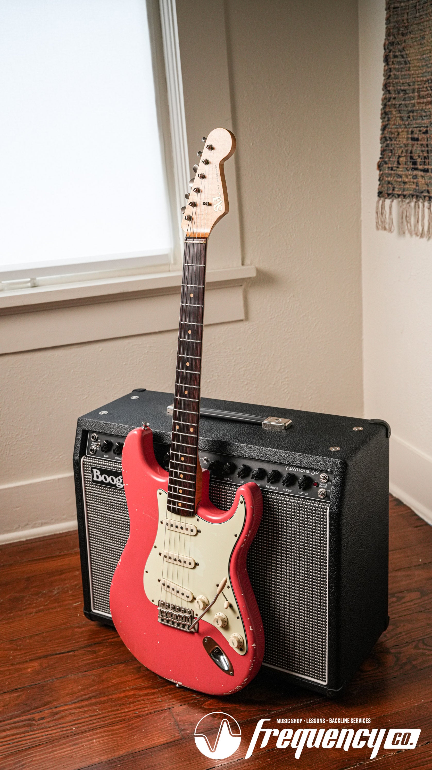 SVL '61 Reserve in Faded Fiesta Red with a Quarter Sawn Flamed Maple Neck and Alan Dingwall Pickups - 2022