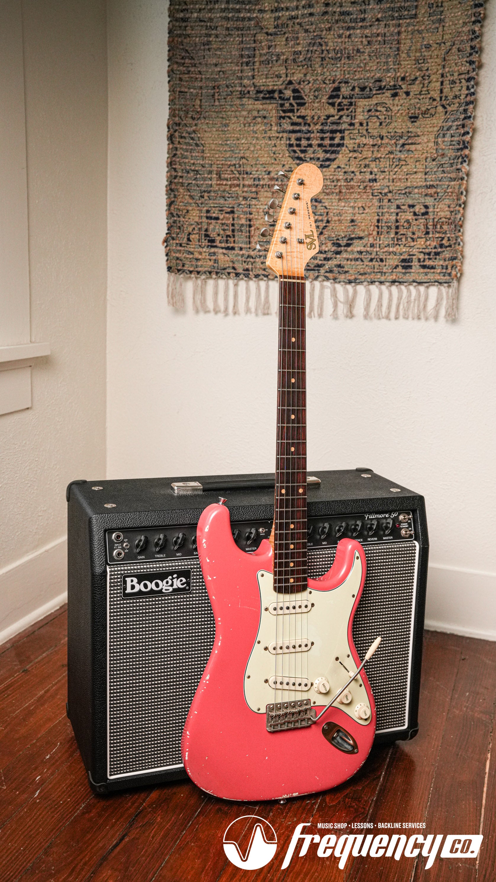 SVL '61 Reserve in Faded Fiesta Red with a Quarter Sawn Flamed Maple Neck and Alan Dingwall Pickups - 2022