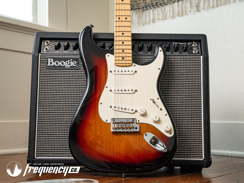 Fender American Standard Stratocaster in 3 Color Sunburst with a Rosewood Fingerboard - 2010