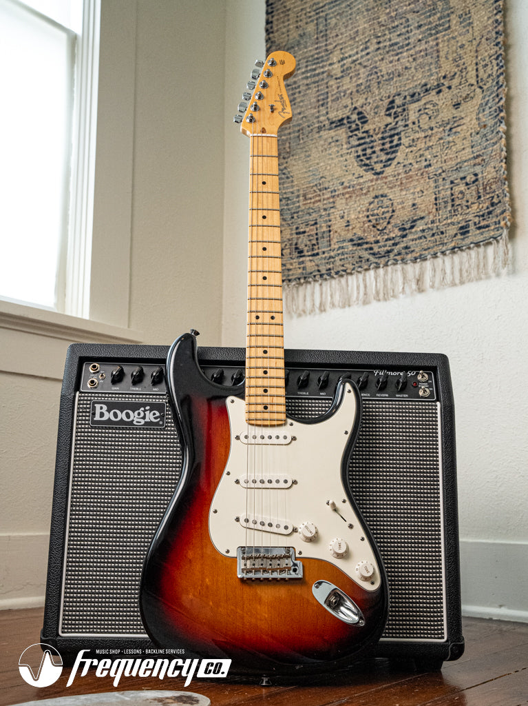 Fender American Standard Stratocaster in 3 Color Sunburst with a Rosewood Fingerboard - 2010