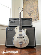 Gretsch USA Custom Shop G6134CS Penguin Relic Masterbuilt by Chad Henrichsen - Silver Sparkle (738)