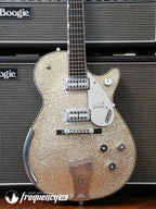 Gretsch USA Custom Shop G6134CS Penguin Relic Masterbuilt by Chad Henrichsen - Silver Sparkle (738)