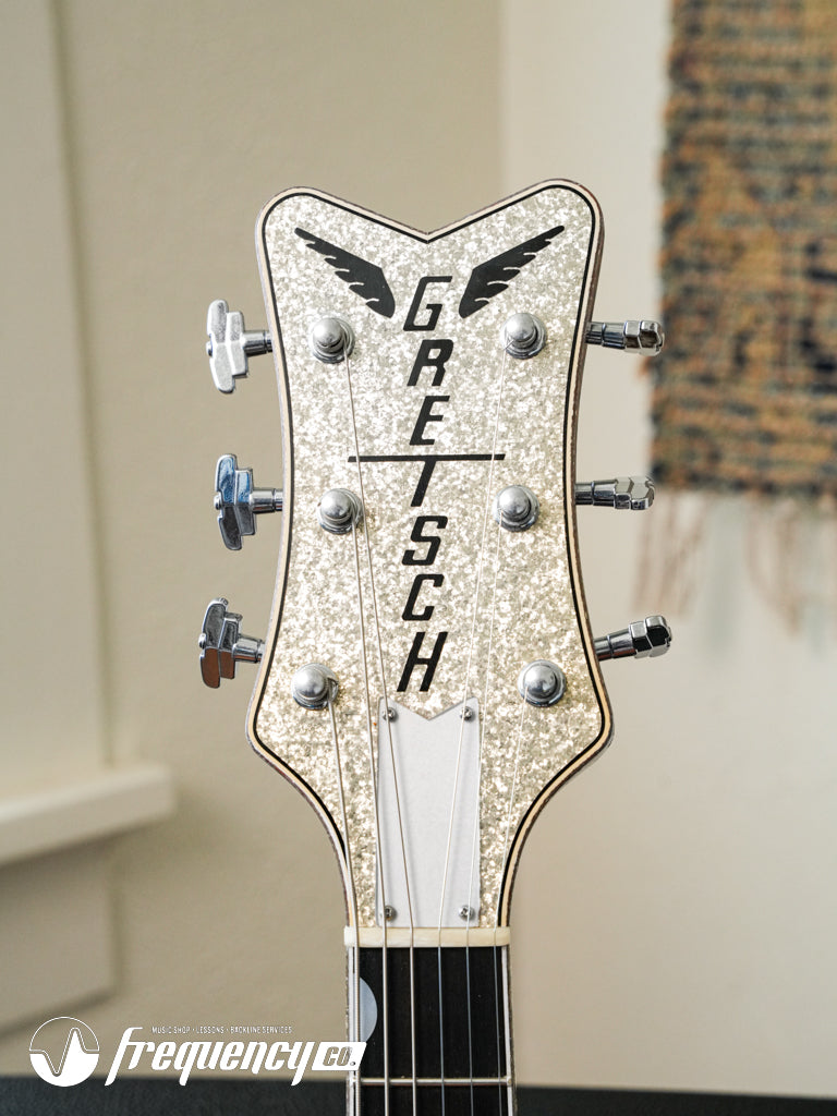 Gretsch USA Custom Shop G6134CS Penguin Relic Masterbuilt by Chad Henrichsen - Silver Sparkle (738)