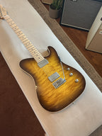 Tausch 665 Raw Deluxe NAMM Sample in 2 Tone Lemon Dark Brown Burst- 2017