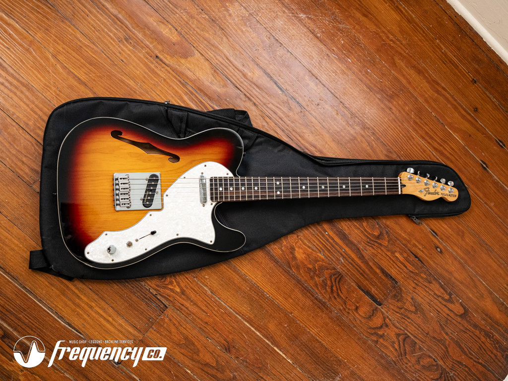 Fender MIM Deluxe Telecaster Thinline with Rosewood Fingerboard in Sunburst - 2016