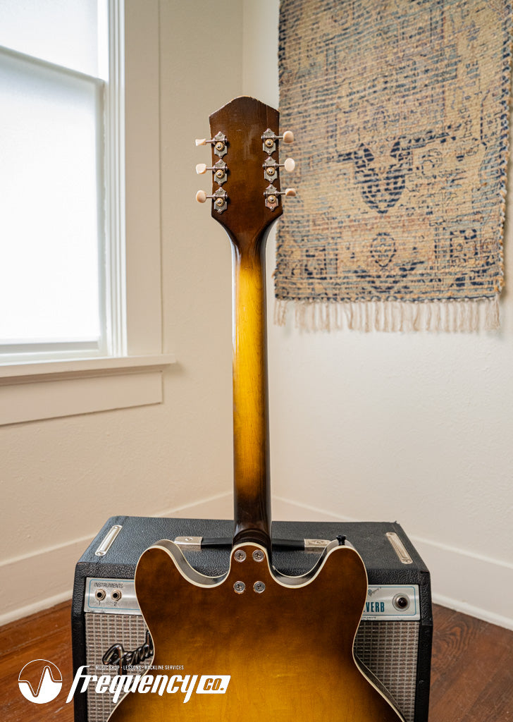 Harmony H-75 Hollowbody Electric Guitar in Vintage Burst - 1963