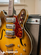 Harmony H-75 Hollowbody Electric Guitar in Vintage Burst - 1963