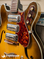 Harmony H-75 Hollowbody Electric Guitar in Vintage Burst - 1963
