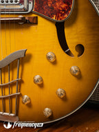 Harmony H-75 Hollowbody Electric Guitar in Vintage Burst - 1963