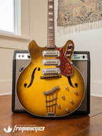 Harmony H-75 Hollowbody Electric Guitar in Vintage Burst - 1963