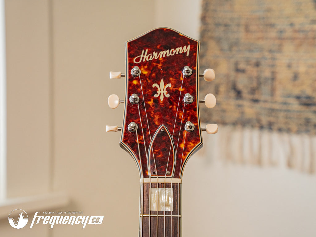 Harmony H-75 Hollowbody Electric Guitar in Vintage Burst - 1963