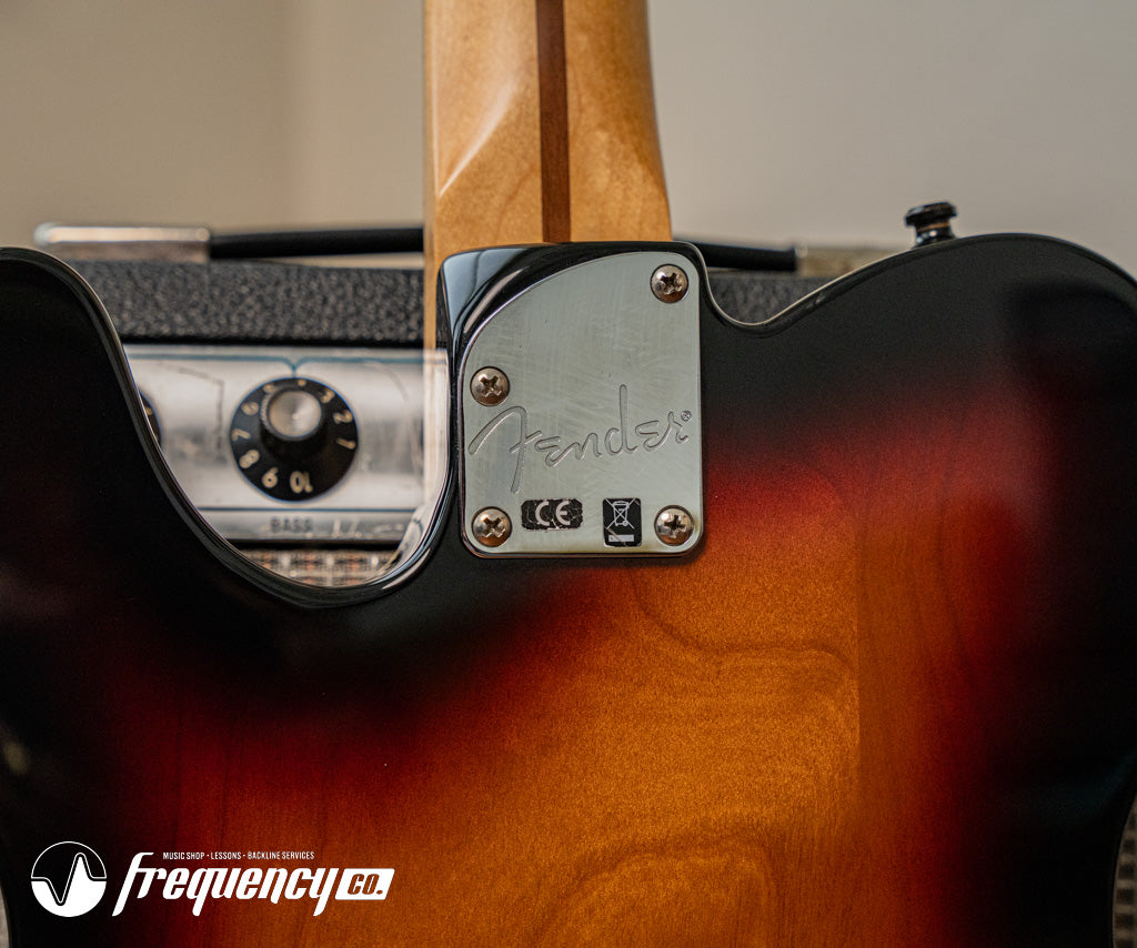 Fender MIM Deluxe Telecaster Thinline with Rosewood Fingerboard in Sunburst - 2016
