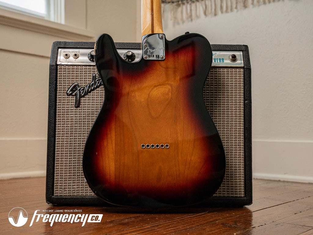 Fender MIM Deluxe Telecaster Thinline with Rosewood Fingerboard in Sunburst - 2016