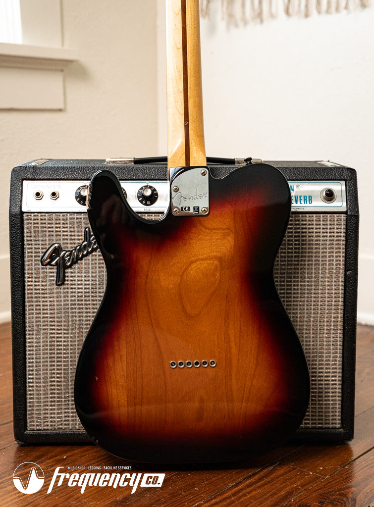 Fender MIM Deluxe Telecaster Thinline with Rosewood Fingerboard in Sunburst - 2016