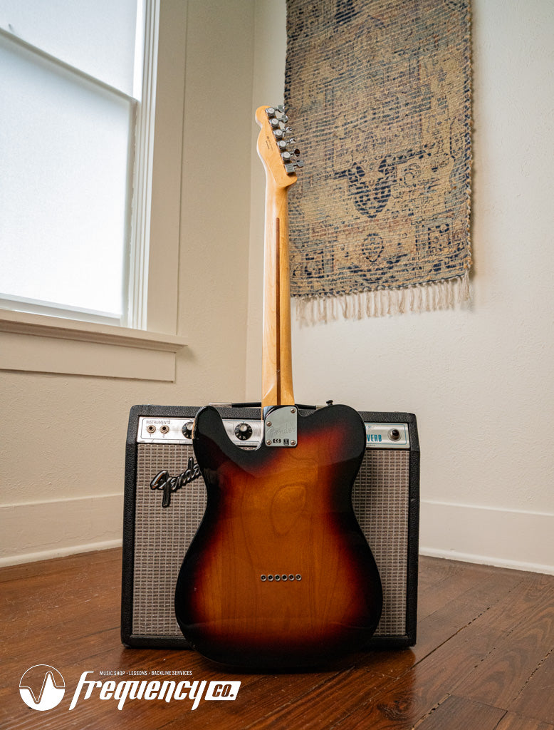 Fender MIM Deluxe Telecaster Thinline with Rosewood Fingerboard in Sunburst - 2016
