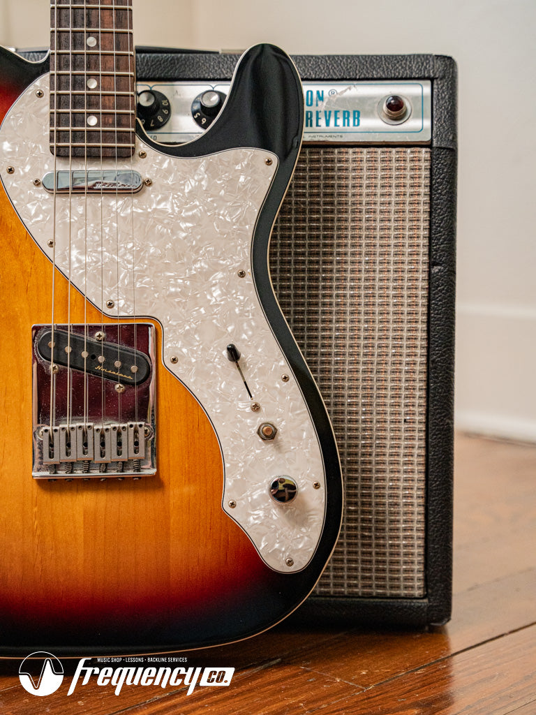 Fender MIM Deluxe Telecaster Thinline with Rosewood Fingerboard in Sunburst - 2016