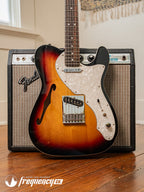 Fender MIM Deluxe Telecaster Thinline with Rosewood Fingerboard in Sunburst - 2016