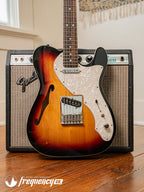 Fender MIM Deluxe Telecaster Thinline with Rosewood Fingerboard in Sunburst - 2016