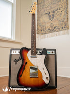 Fender MIM Deluxe Telecaster Thinline with Rosewood Fingerboard in Sunburst - 2016