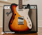 Fender MIM Deluxe Telecaster Thinline with Rosewood Fingerboard in Sunburst - 2016
