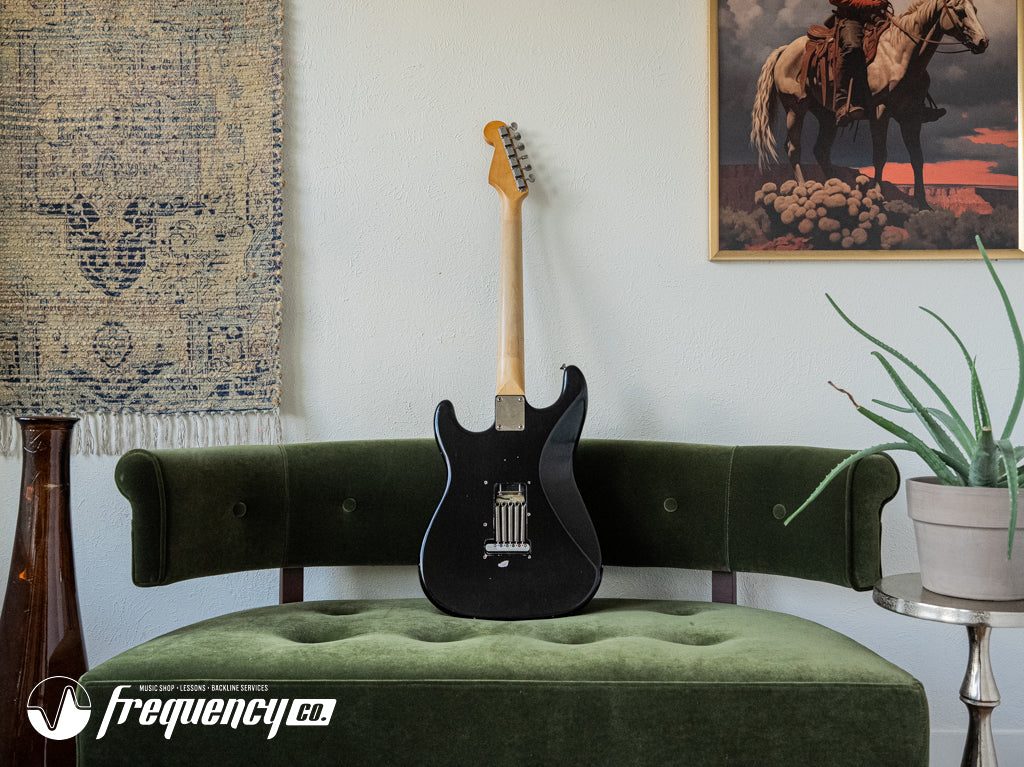 Puleo Guitars S Style Guitar with Rosewood Fingerboard in Black - 2025