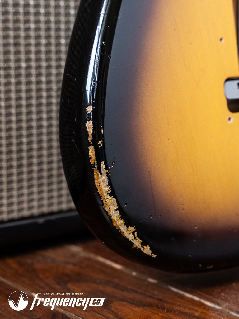 Fender Custom Shop 1960 Reissue Stratocaster Relic in 2 Tone Sunburst with a Rosewood Fingerboard - 2011