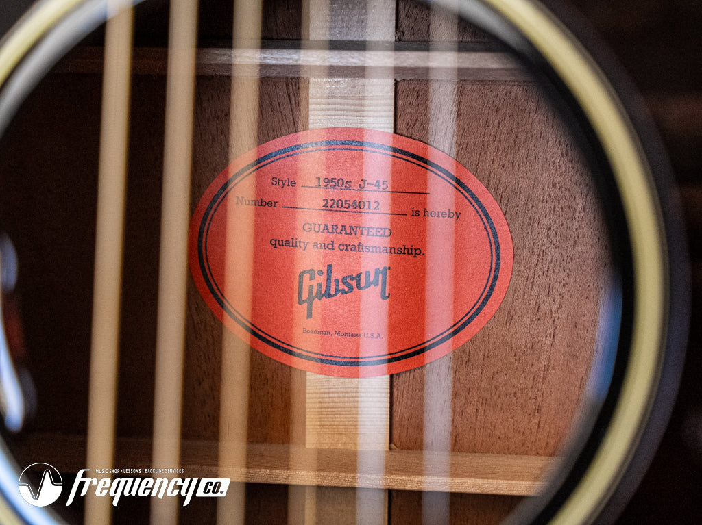 Gibson J-45 50's Original in Ebony with an LR Baggs Anthem VTC - 2024