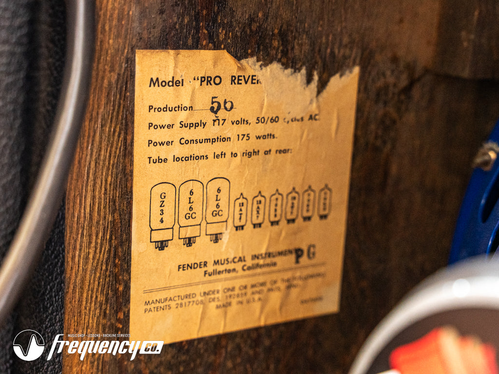 Fender Pro Reverb Blackface Combo Amplifier - 1966