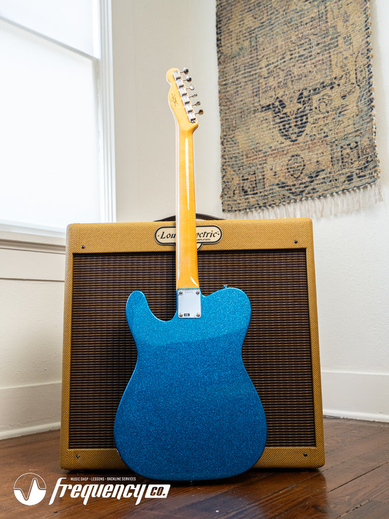 Fender Custom Shop TV Jones Telecaster with Bigsby Tremolo in Blue Sparkle NOS - 2019