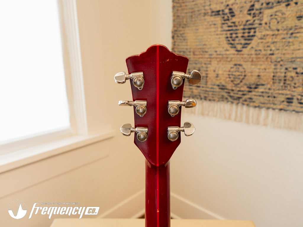 Guild Starfire V in Cherry Red with Rare Mahogany Body - 1965