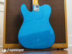 Fender Custom Shop TV Jones Telecaster with Bigsby Tremolo in Blue Sparkle NOS - 2019