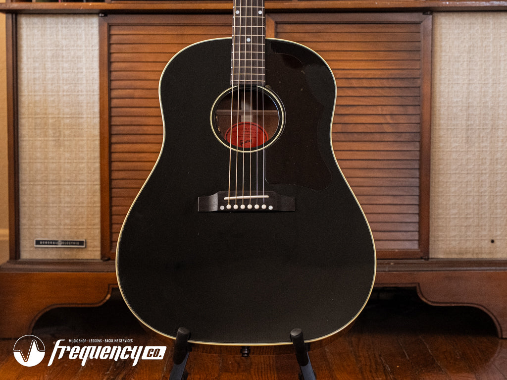 Gibson J-45 50's Original in Ebony with an LR Baggs Anthem VTC - 2024