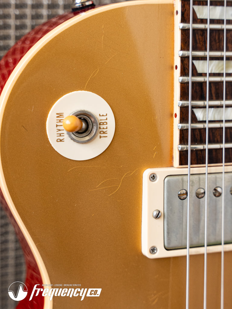 Gibson Les Paul Custom Shop R7 Gold Top Custom Order with a Red Back - 2011