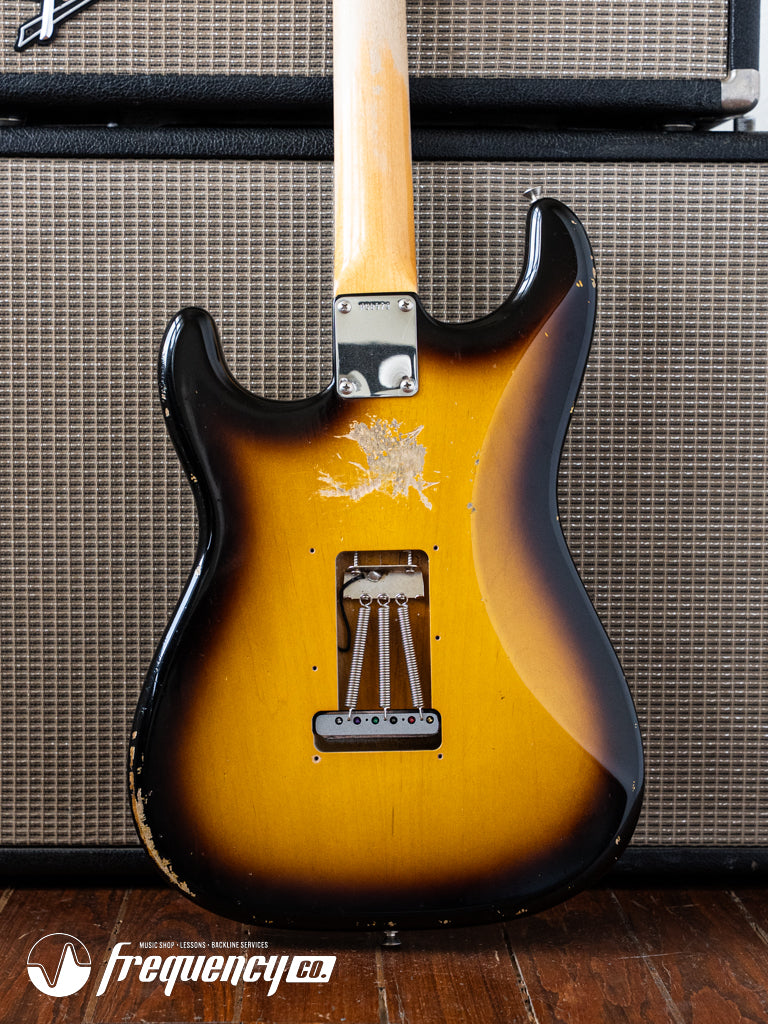 Fender Custom Shop 1960 Reissue Stratocaster Relic in 2 Tone Sunburst with a Rosewood Fingerboard - 2011