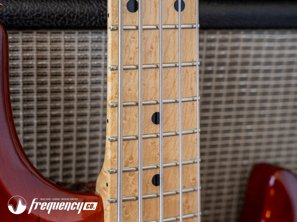 Ernie Ball Music Man Stingray 5 Bass with a Birdseye Maple Neck in Sunburst - 1991