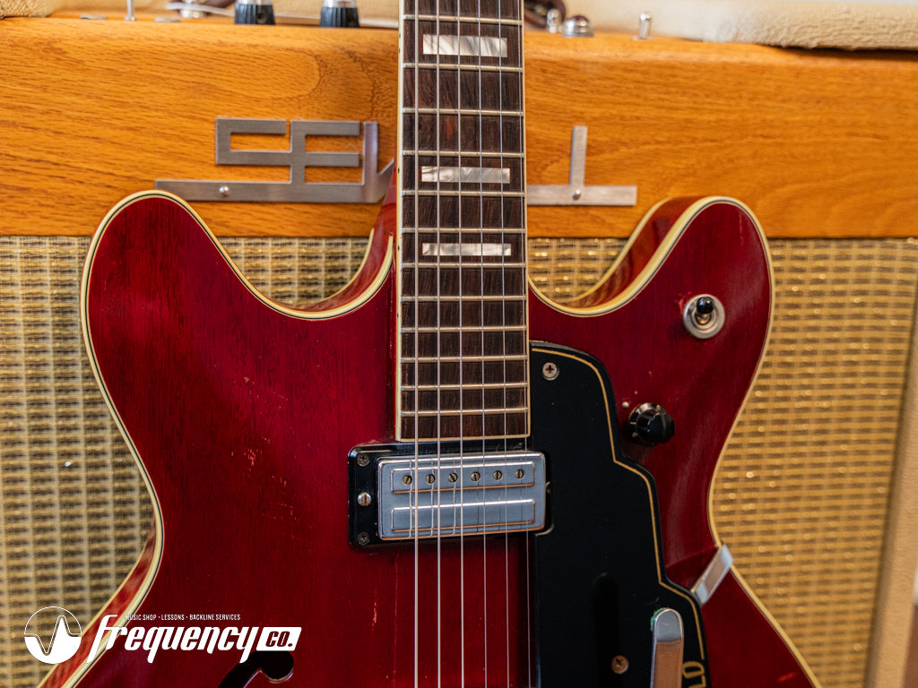 Guild Starfire V in Cherry Red with Rare Mahogany Body - 1965