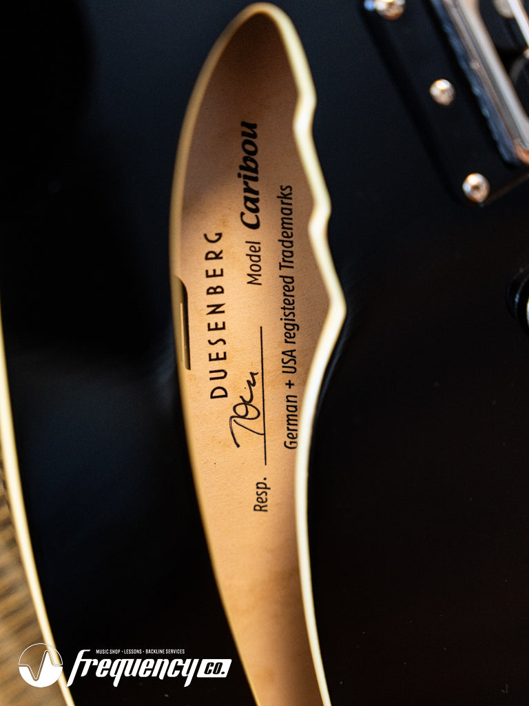 Duesenberg Caribou in Black with Indian Rosewood Fretboard - 2018